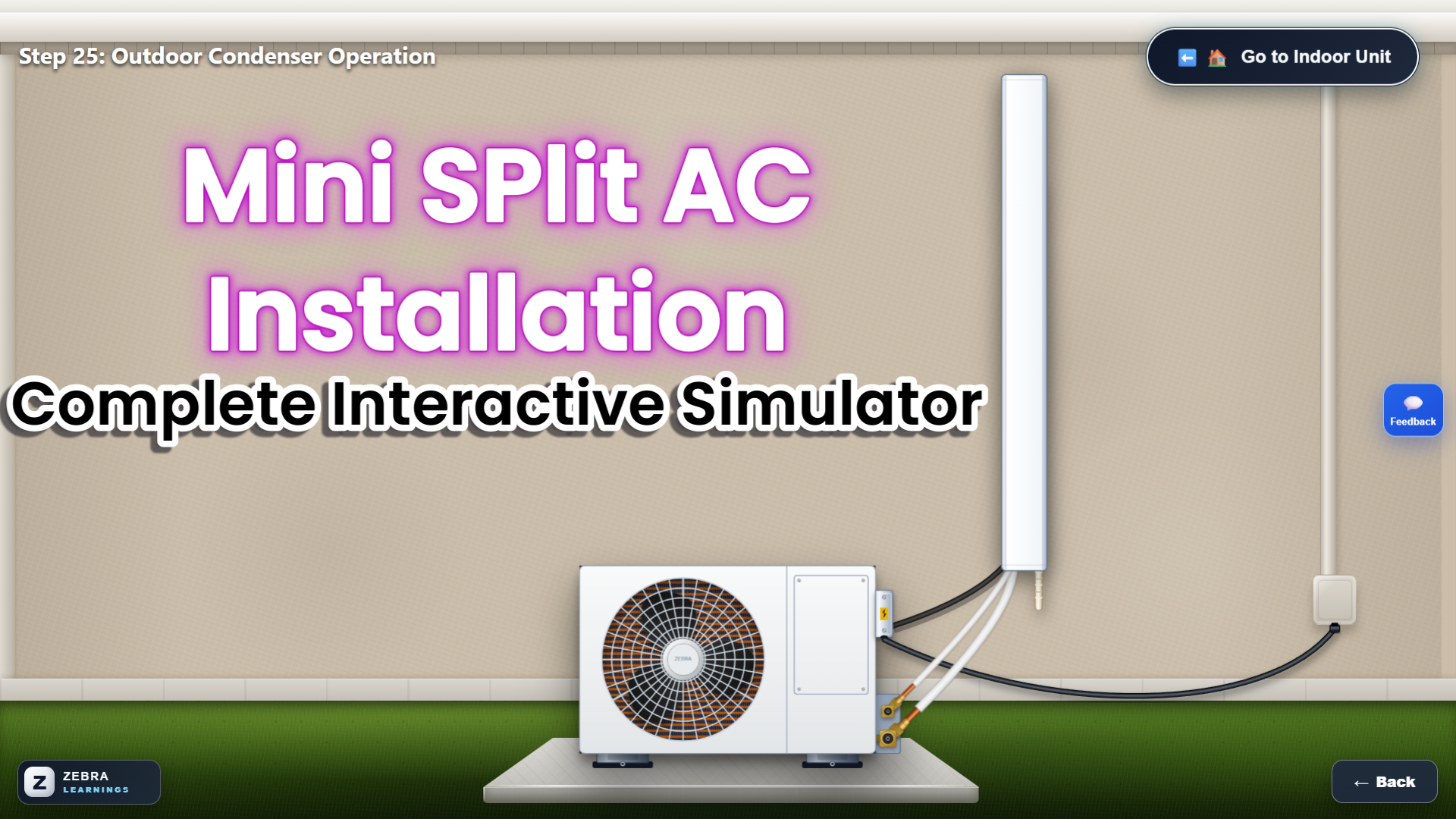 How to Install a Split AC Complete Interactive Simulator